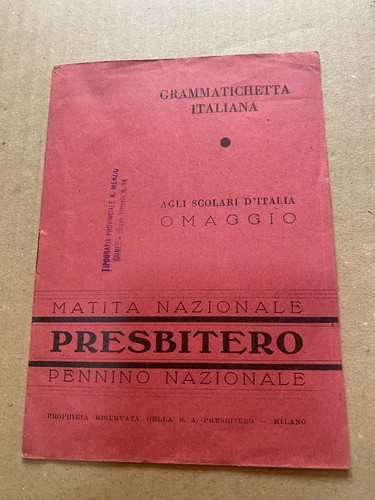 Grammatichetta italiana matita - grammatichetta,