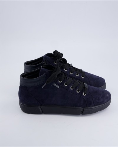 Stivaletto ara camoscio blu - stivaletto,