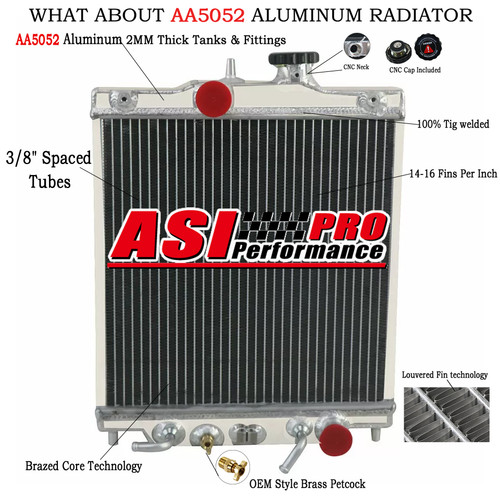 Aluminium radiateur pour honda - pour,
