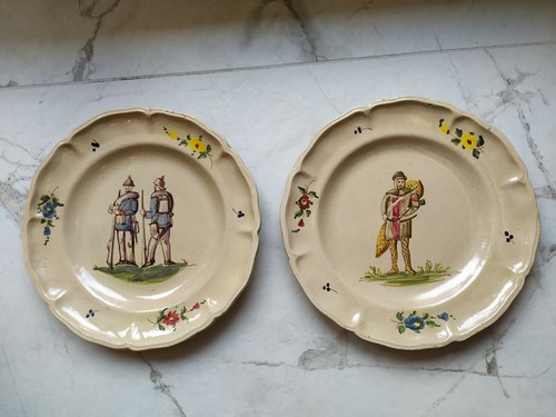 Coppia piatti terracotta - piatti, con