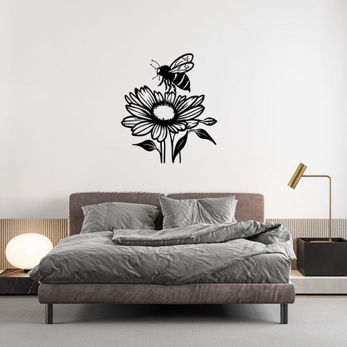Adesivi wall art ape fiore - adesivi,