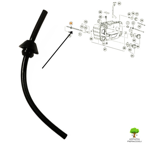 Tubo con gommino originale - tubo,