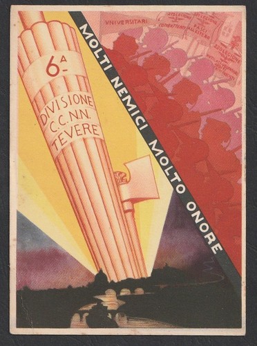 Fascismo cartolina i - fascismo, a.o.i