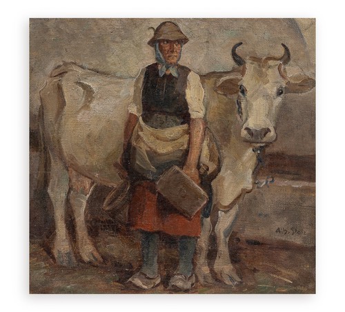 Quadro olio tela albert - olio, su