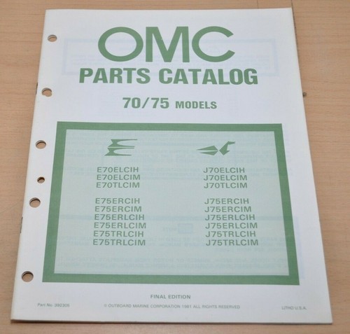 Omc johnson evinrude 75 - omc, 70/75