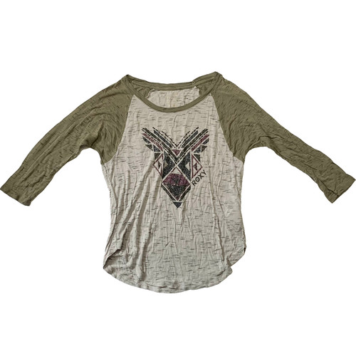 Vtg y2k roxy raglan baseball - raglan,