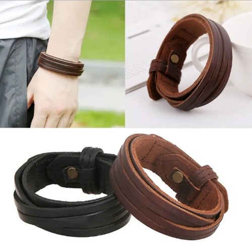 Bracciale pelle cuoio - bracciale,