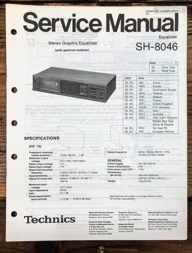 Technics 8046 equalizzatore - technics,
