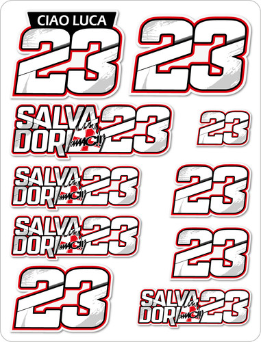 Luca salvadori moto adesivo - luca,