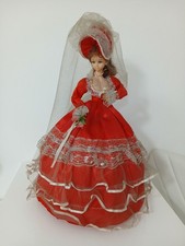 Bambola abito rosso carillon - rosso,