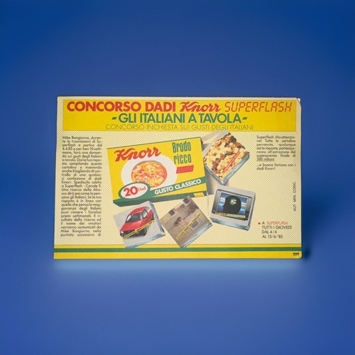 Cartolina concorso dadi knorr - cartolina,