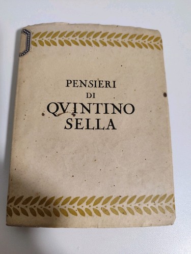 Pensieri quintino sella - quintino,