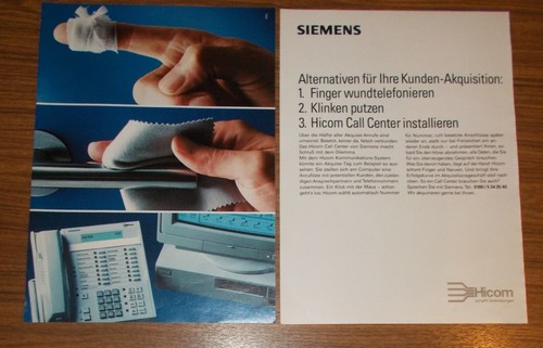 Rara pubblicità siemens - pubblicità,