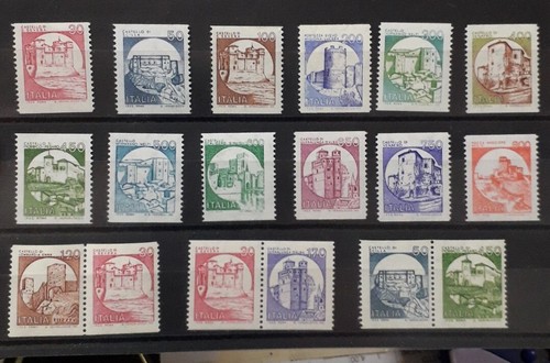 Italia francobolli castelli - francobolli, in