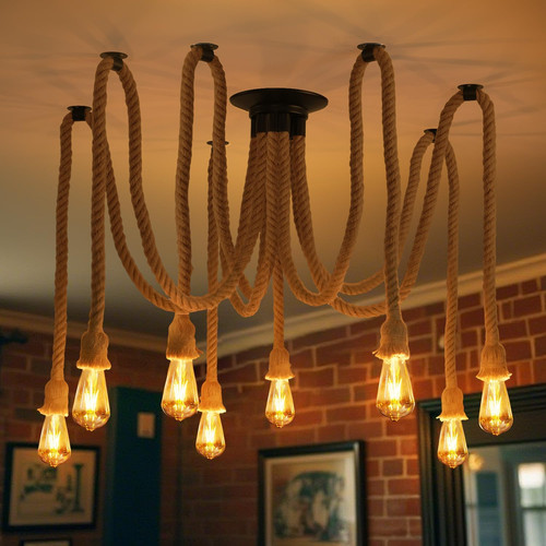 Lampadario corda e27 - lampadario,