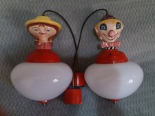 Coppia di lampadari vintage