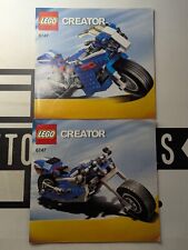 LEGO Creator 6747 Race Rider solo 2 libri! Solo manuale istruzioni! Senza mattoncini!