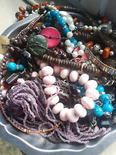 COLLANE VARIE BIGIOTTERIA (10)  CON  VARI BRACCIALI E  ORECCHINI ABBINATI-STOCK-