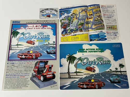 Out run arcade flyer sega - run,
