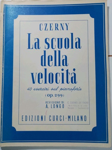 Spartito pianoforte czerny - czerny,, la