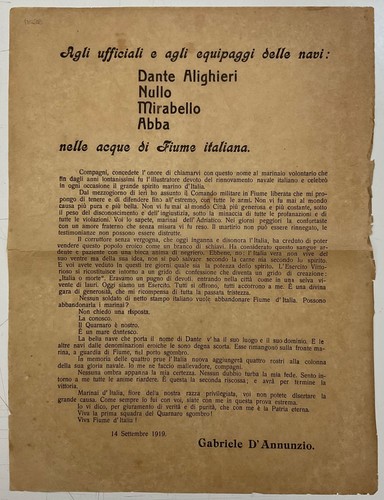 Fiume gabriele annunzio - fiume,