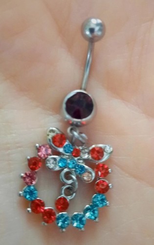 Piercing ombelico acciaio