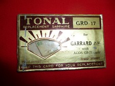 Puntina Tonal Replacement Sapphire GRD-17 Garrard P.U. ACOS GP-73 NUOVA