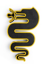 Snake Dragon Biscione Logo for