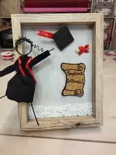 quadretto in filo di ferro laurea