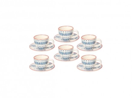 Tazzine caffe set6 piattino - set6,