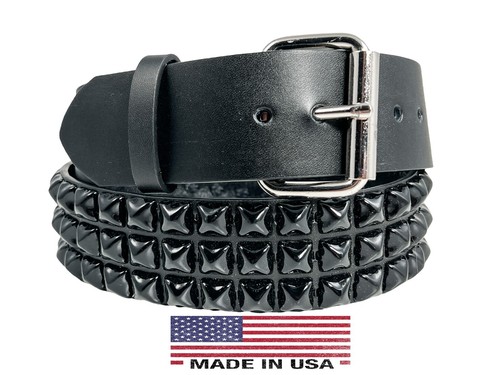 Cintura nera con - , borchie