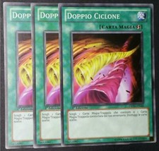 Set 3 Carte : DOPPIO CICLONE Double Cyclone Comune in Italiano DREV-IT046 YUGIOH