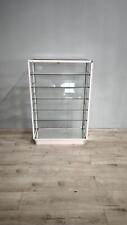77412 Vetrinetta bianca in ferro con ripiani in vetro