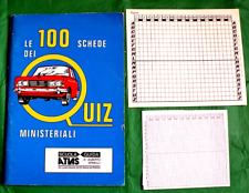 100 SCHEDE DEI QUIZ MINISTERIALI PER PATENTE COMPLETO   edizione 1982