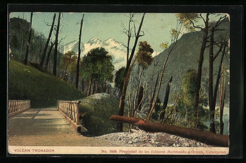 Cartolina cile volcan - cartolina,