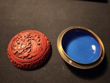 Antica scatola lacca rossa - scatola,
