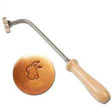 Set manico stampo ottone logo torta 3 cm timbro rame bruciafuoco stampa a caldo