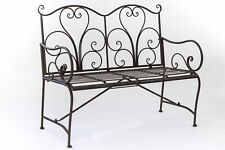 Panchina in ferro battuto BISTRO con bracciolo, da esterno. LAP ca. 114x95x48 cm