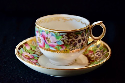 Antica rara tazza tè piatto - antica,