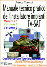 ANTENNE IMPIANTI MANUALE PRATICO 3 Libri MONTAGGIO DIGITALE SAT ANTENNISTA LIBRO