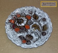 Elio Schiavon - Piccolo piatto in ceramica dipinta Ø 14 mm