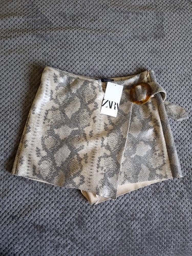 Zara pantaloncino ecopelle - zara,