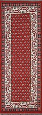 Tappeto runner lana rosso 6