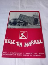 BETON MARREL ROLL ON CAMION CASSONI CONTAINER SCARRABILI brochure francese 1969