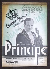 Spartito - Eduardo Bianco - Principe - Canzone di Tango - piano - ed. 1936