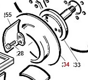 Disco di appoggio pale turbina trattorino ORIGINALE GIANNI FERRARI 01.50.00.4840
