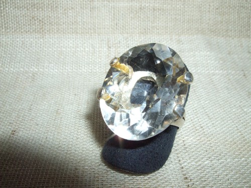 Anello ring solitario quarzo - anello,