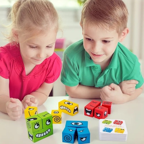 Puzzle cubo legno - legno, cambio