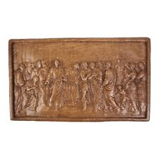 SCULTURA ARTE SACRA BASSORILIEVO Altorilievo  in TERRACOTTA EPISODIO BIBLICO 900