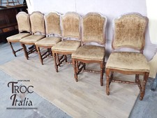 LOTTO 6 SEDIE IN NOCE INTEGRE